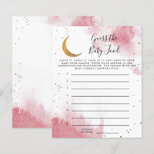 Pink Moon Guess The Baby Food Shower Game