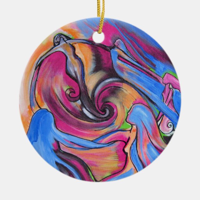 Pink Moon Lovelies Holiday ornament (Front)