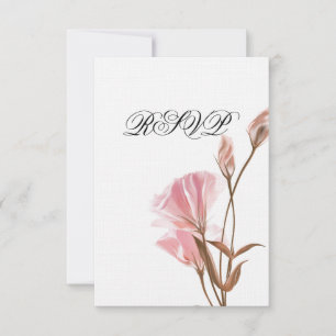 Pink MoonFlower RSVP Invitation