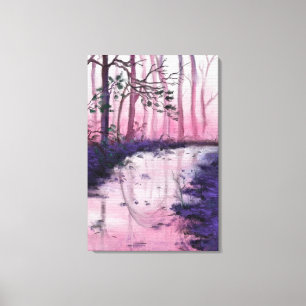Pink Morning Canvas Print - Painting Art