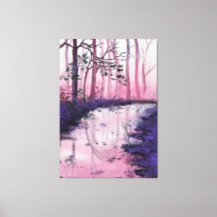 Pink Morning Canvas Print - Painting Art