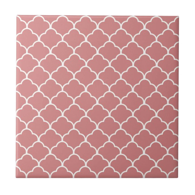 Pink Moroccan Design at  Emporiomoffa Tile (Front)