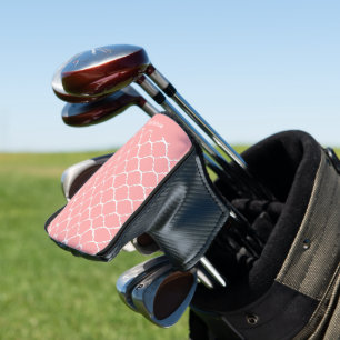 Pink Moroccan Pattern Design Golf Head Cover