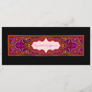 Pink Moroccan Wedding Invitation