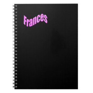 Pink Mosaic Frances Name, Notebook