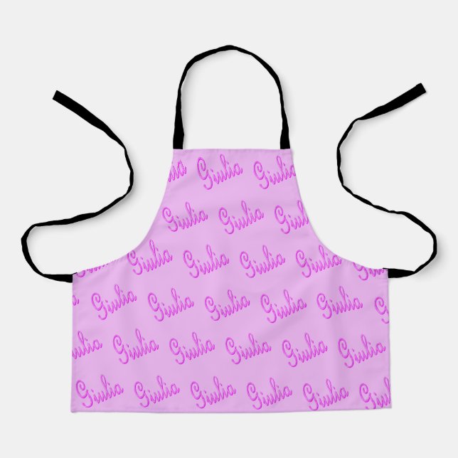 Pink Mosaic Giulia Name, Apron (Front)