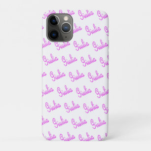 Pink Mosaic Giulia Name,  iPhone 11 Pro Case