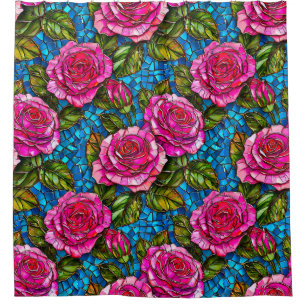 Pink mosaic roses 