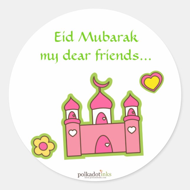 Pink Mosque Stickers (Front)
