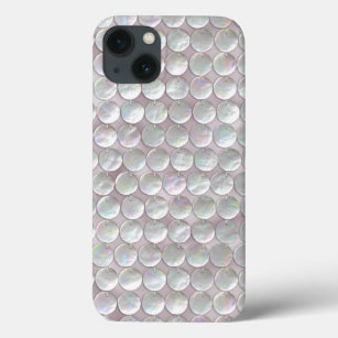 Pink Mother Of Pearl Sequins iPhone 13 Case