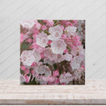 Pink Mountain Laurel Floral Ceramic Tile<br><div class="desc">Ceramic tile that features a photo image of pink Mountain Laurel flowers,  commonly known as Spoonwood. A lovely,  floral design! Select your tile size. Makes a pretty kitchen trivet!</div>