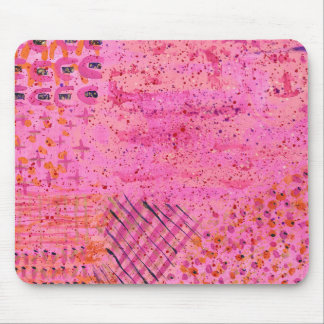 Pink Mousepad Abstract Painting