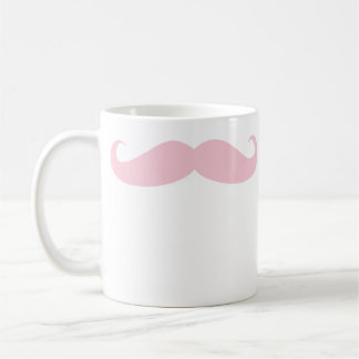 Pink Moustache Coffee Beverage Mug
