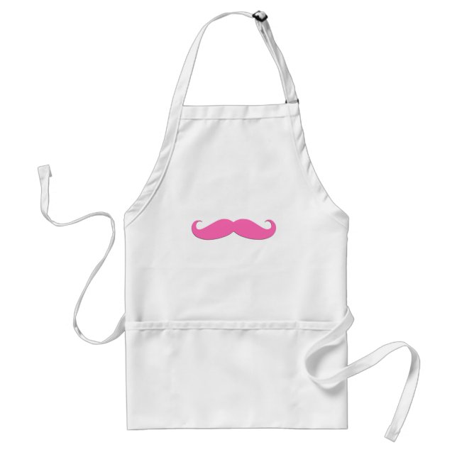 Pink Moustache Humour Create Your Own Standard Apron (Front)