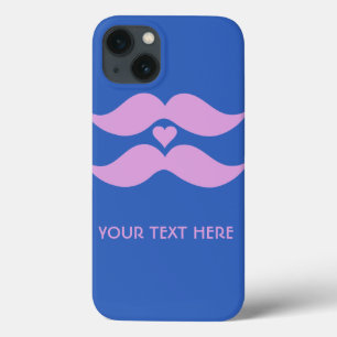 Pink Moustaches custom colour cases