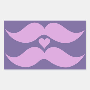 Pink Moustaches custom stickers