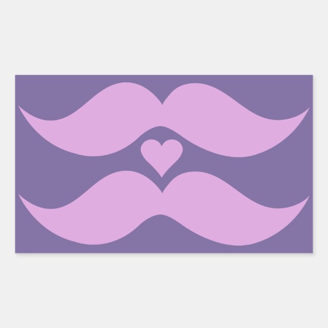 Pink Moustaches custom stickers (Front)