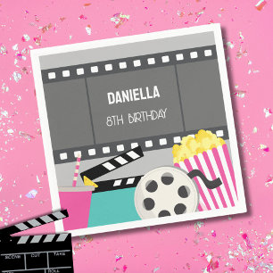 PINK MOVIE NIGHT NAPKIN