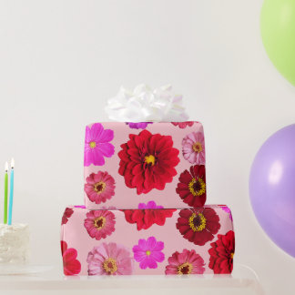 Pink Multiple Colours Marigold Matte Wrapping Pape Paper