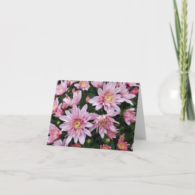 Pink mums card (Front)