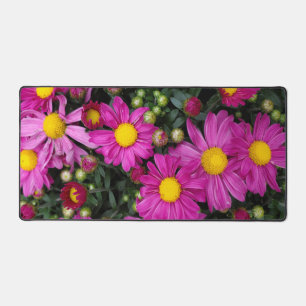Pink mums desk mat