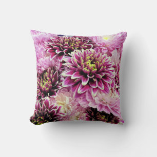 Pink mums - pillow