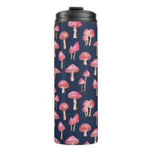 Pink Mushroom Thermal Tumbler