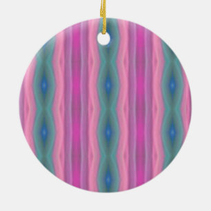 Pink Music Ceramic Ornament