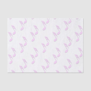 Pink Music Notes Tissue Paper
