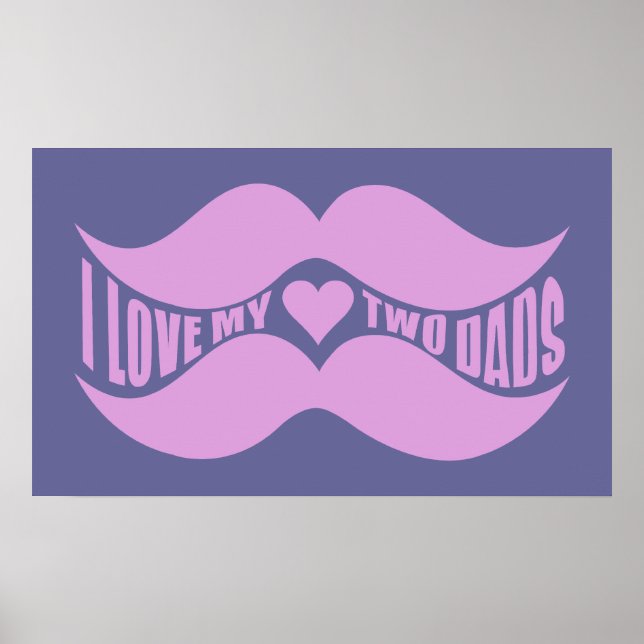 Pink Mustaches custom poster (Front)