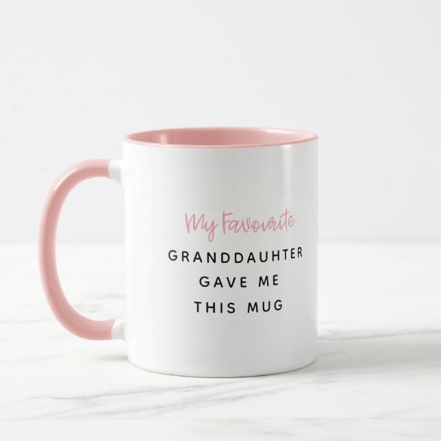 Pink My Favorite Gave Me This Mug (Left)