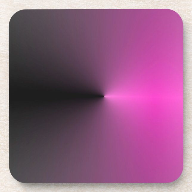 Pink-n-Black Point Coaster (Front)