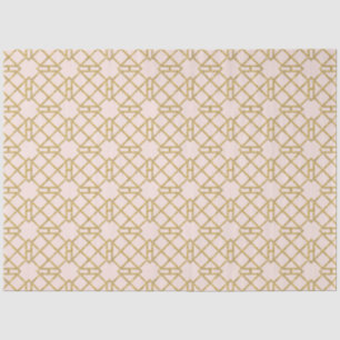 Pink n Gold Art Deco Chinese Chippendale Decoupage Tissue Paper