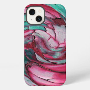 Pink N Teal Abstract iPad case