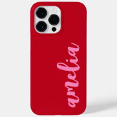 Pink name bold colourful red Case-Mate iPhone case (Back)