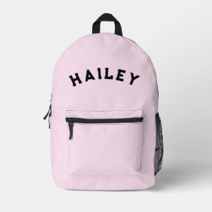 Pink Name School Backpack for Kids