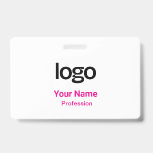 Pink Name Tags Badges