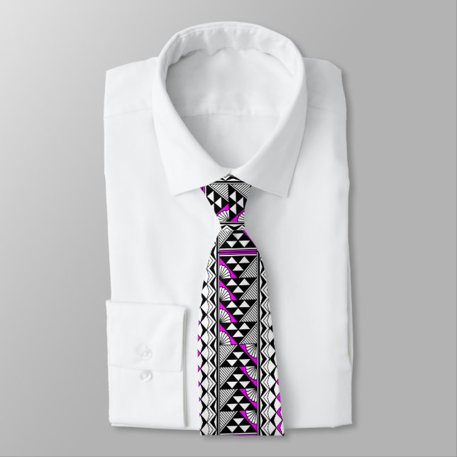 Pink Native Sun and Rain Tie (Tied)