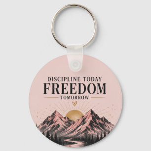 Pink Nature Motivational  Keychain