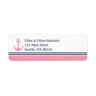 Pink Nautical Heart Anchor