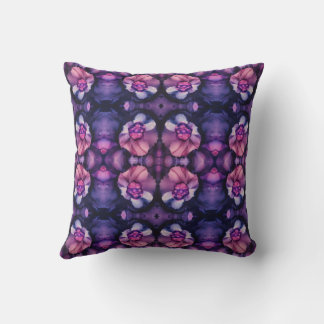 Pink Navy Kaleidoscope Throw Pillow