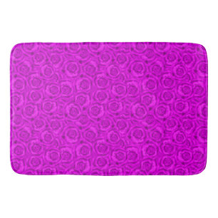 Pink neon bath mat