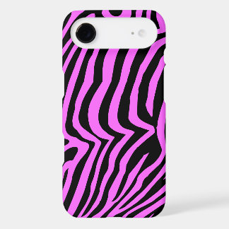 Pink neon colour zebra pattern