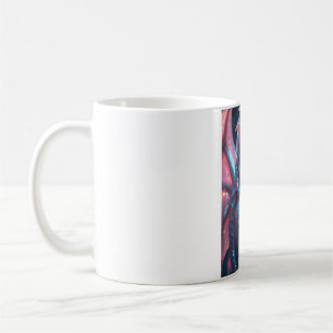 Pink Neon Dragon Girl Mug - Fantasy Dragon Scales 