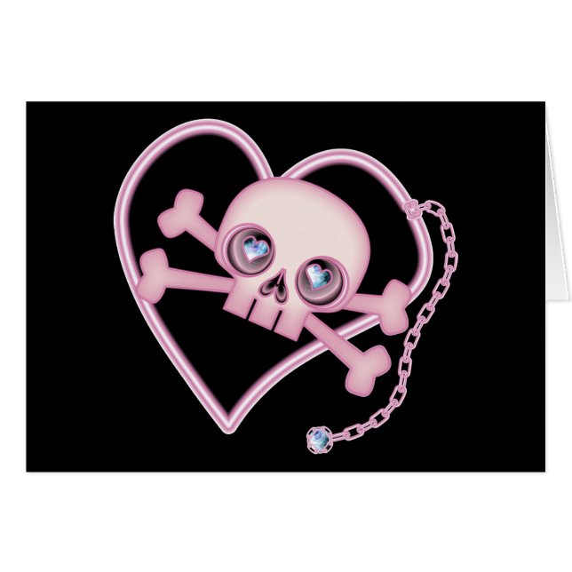 Pink Neon Skull (Front Horizontal)