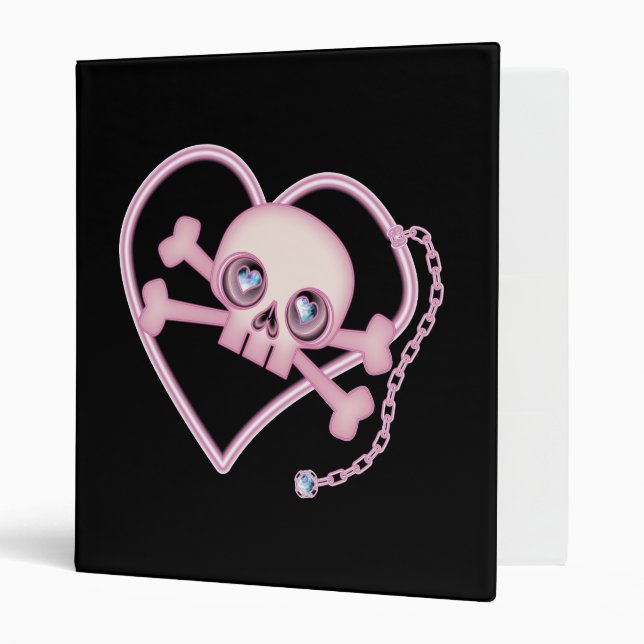 Pink Neon Skull Binder (Front/Inside)