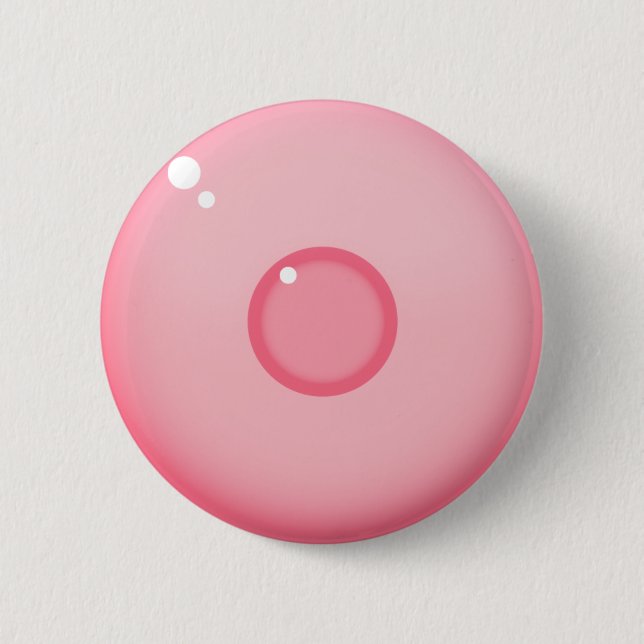 Pink Nipple 2 Inch Round Button (Front)