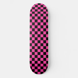 Pink Noir Chequerboard Skateboard Deck