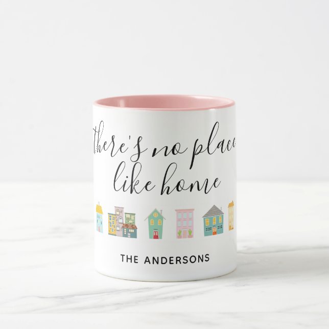 Pink Nouvelle Maison propriétaire Ménage Mug (Centre)