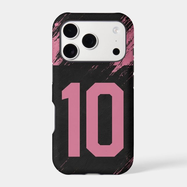 Pink Number 10 Phone Case (Back)